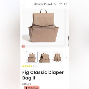 Freshly picked fig classic diaper bag II